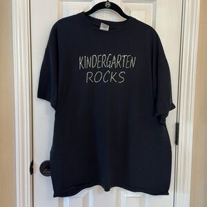 Kindergarten Rocks rinestone  T Shirt XL